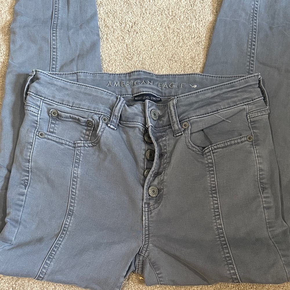 American Eagle Outfitters Women's High Rise Blue Jeans